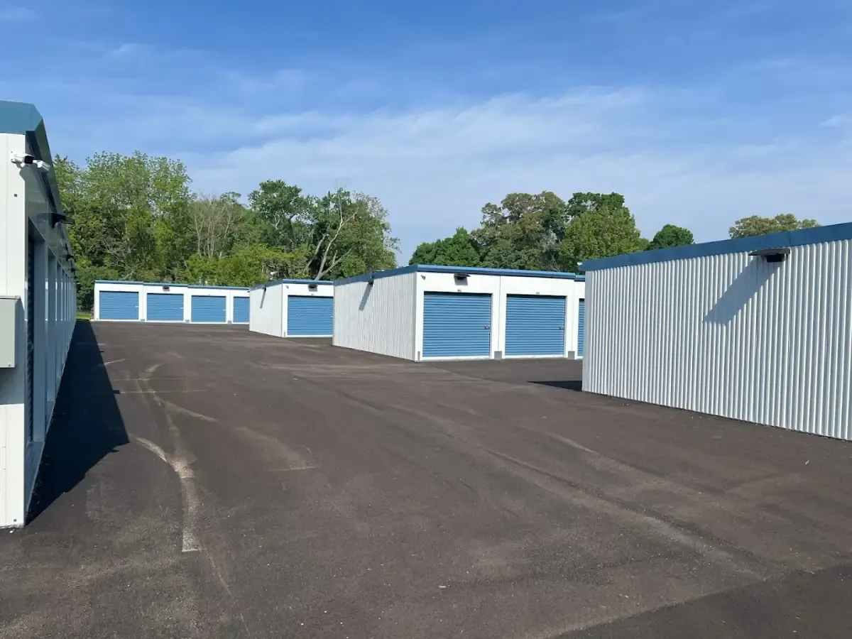 Rows of storage units 